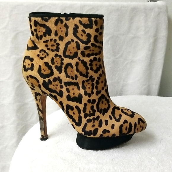 L.A.M.B. leopard print leather heels - Picture 2 of 10